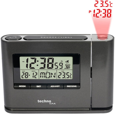 Technoline wekker radio gestuurde projectie klok - wt 519