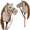 Playwood stokpaard met halster voor hobby horsing