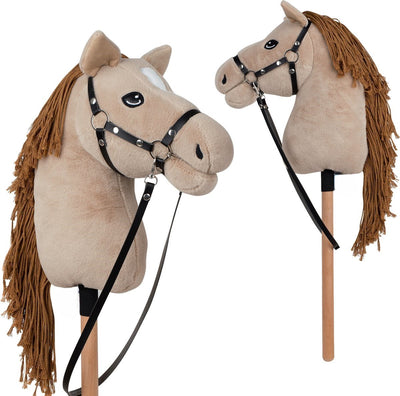 Playwood stokpaard met halster voor hobby horsing