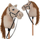 Playwood stokpaard met halster voor hobby horsing