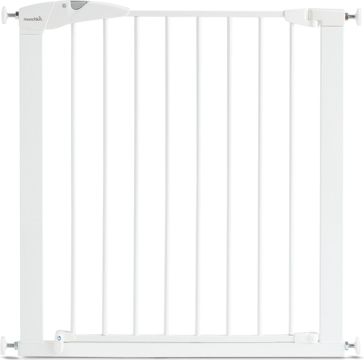 Munchkin maxi secure gate metalen klemhek | veiligheidshekje | traphek zonder boren | klembevestiging | 75 tot 82cm | wit