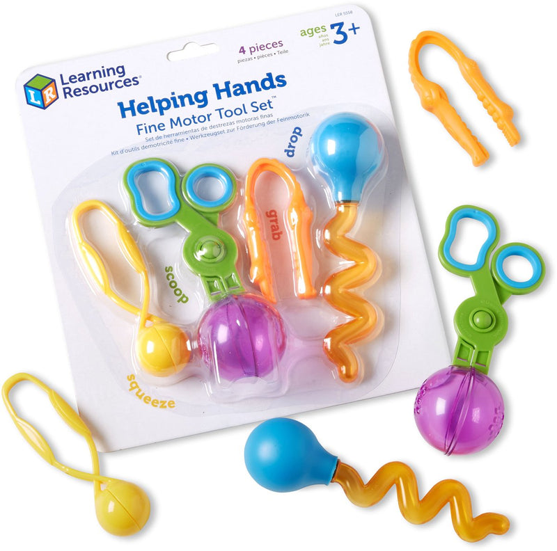 Learning resources helping hands™ fine motor tool set™ - motorische hulpjes - 3+