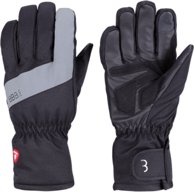 Bbb cycling subzero full fingers fietshandschoenen winter - thermo fiets handschoenen waterdicht winddicht - touchscreen - zwart - maat l - bwg-34