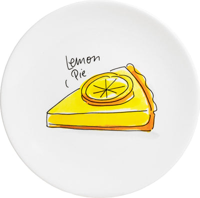 Blond amsterdam , even bijkletsen: bord lemon pie, 18cm