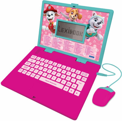 Lexibook paw patrol meisjes tweetalige educatieve laptop met 124 activiteiten (en de)