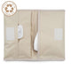 Kipkep napper luier-etuitje - cookie - tasje voor luiers en doekjes to go - rpet - wasbaar - gecoat - zandkleur, beige