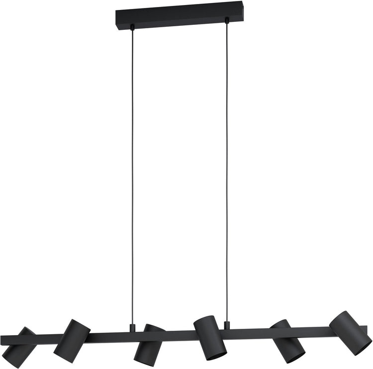 Eglo gatuela 1 hanglamp - e14 - 116 cm - zwart