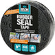 Bison rubber seal tape rol 5 meter x 7,5 cm - direct repareren, sterke reparatietape, direct 100% waterdicht, blijvend elastisch, binnen en buiten, repareren, afdichten, verbinden, beschermen