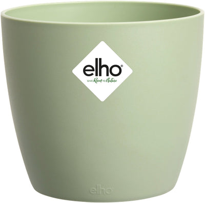 Elho brussels rond 14 - bloempot voor binnen - 100% gerecycled plastic - ø 13.5 x h 12.6 cm - sorbet groen