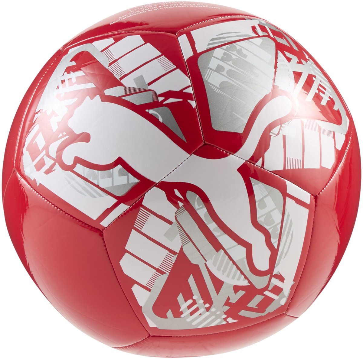 Puma big cat ball unisex voetbal - red- white- silver