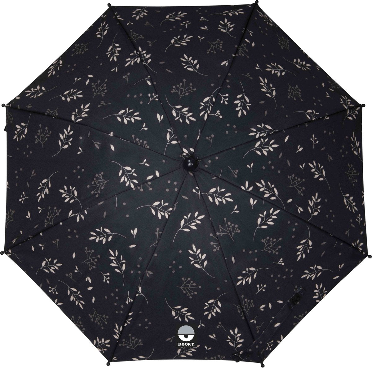 Dooky parasol kinderwagen - romantic leaves black