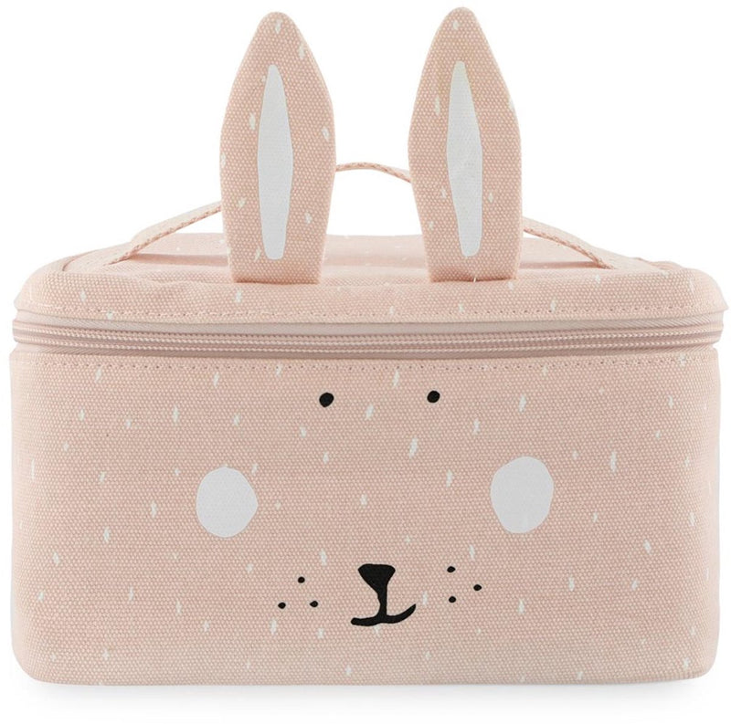 Trixie lunchtas - mrs. rabbit - koeltas voor kinderen - met naamlabel - thermische tas voor lunch - roze - konijn