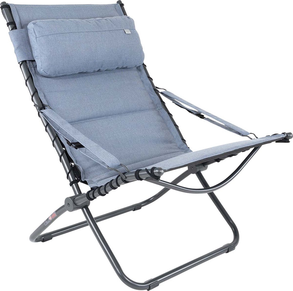 Crespo - loungestoel - ap 262 - tex-comfort - blauw