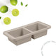 The original foodcube – babyvoedingbewaarbakje – meal prep bakje – diepvriesbakje – vershoudbakje – 100% siliconen vriezer tray met deksel – bpa vrij – geschikt voor vriezer, magnetron, oven vaatwasser – 2x 500ml - sand