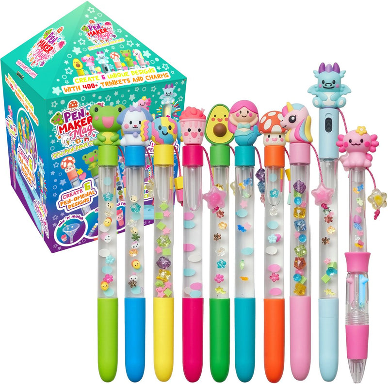 Gear2play pen maker magic - deluxe: mega pennenset - maak 10 unieke pennen met kralen bedels allerlei figuren