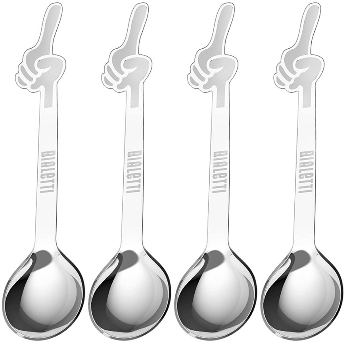 Bialetti koffielepels set - rvs - 4 stuks