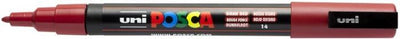 Posca verfstift pc3m f donkerrood