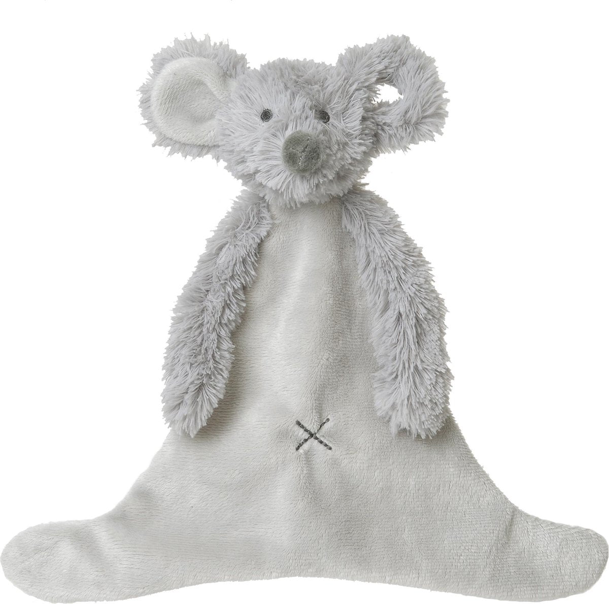 Happy horse muis mindy knuffeldoekje - grijs - baby cadeau