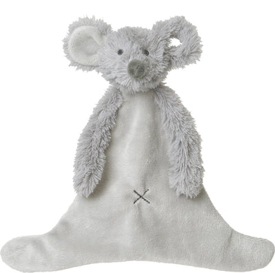 Happy horse muis mindy knuffeldoekje - grijs - baby cadeau