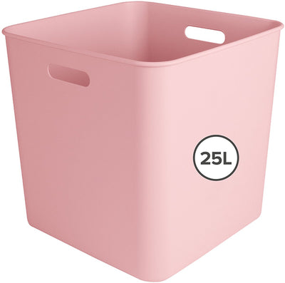 Sunware sigma home cube box 25l - 31.8x31.8x31.1 cm - roze