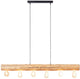Brilliant trabo - hanglamp - breedte 115 cm - e27 max 6x25w - hout
