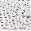 Creativ company letterkralen wit 7mm, 200st.