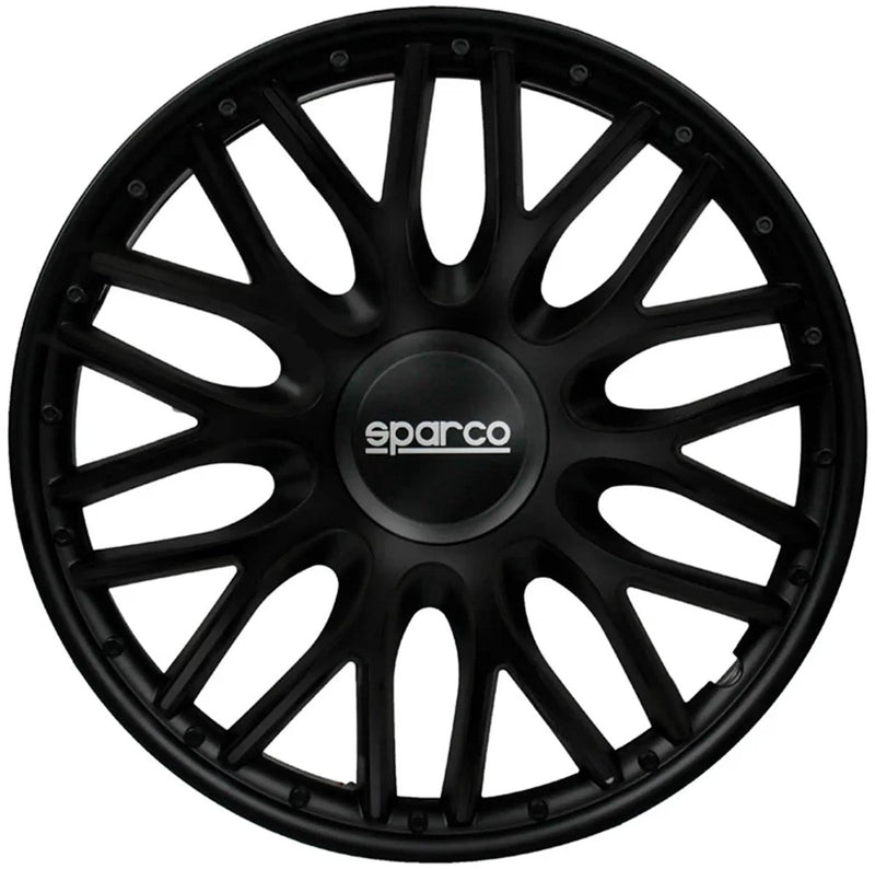 Sparco wieldoppen roma - 15-inch - zwart - set van 4 stuks