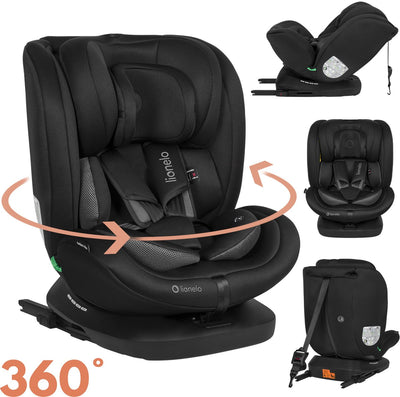 Lionelo bastiaan i-size 4in1 autostoel isofix 360° draaibaar – van geboorte tot 12 jaar (40-150 cm) – rwf fwf – top tether – memory foam – sideprotect – brede comfortzitting – i-size