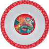 Pokémon thema kinder bordje - diep - d16 cm - kunststof - rood - kinderservies - kommetje
