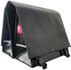 Clarijs fietstas dubbel l pvc 40l met uitsparing zwart
