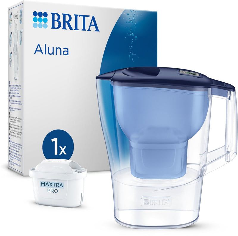 Brita - waterfilterkan aluna blauw + 1 maxtra pro filterpatroon
