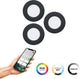 Eglo connect.z fueva 6-z smart inbouwspot - badkamer buiten - led - ø 8.8 cm - zwart - instelbaar rgb wit licht - dimbaar - zigbee