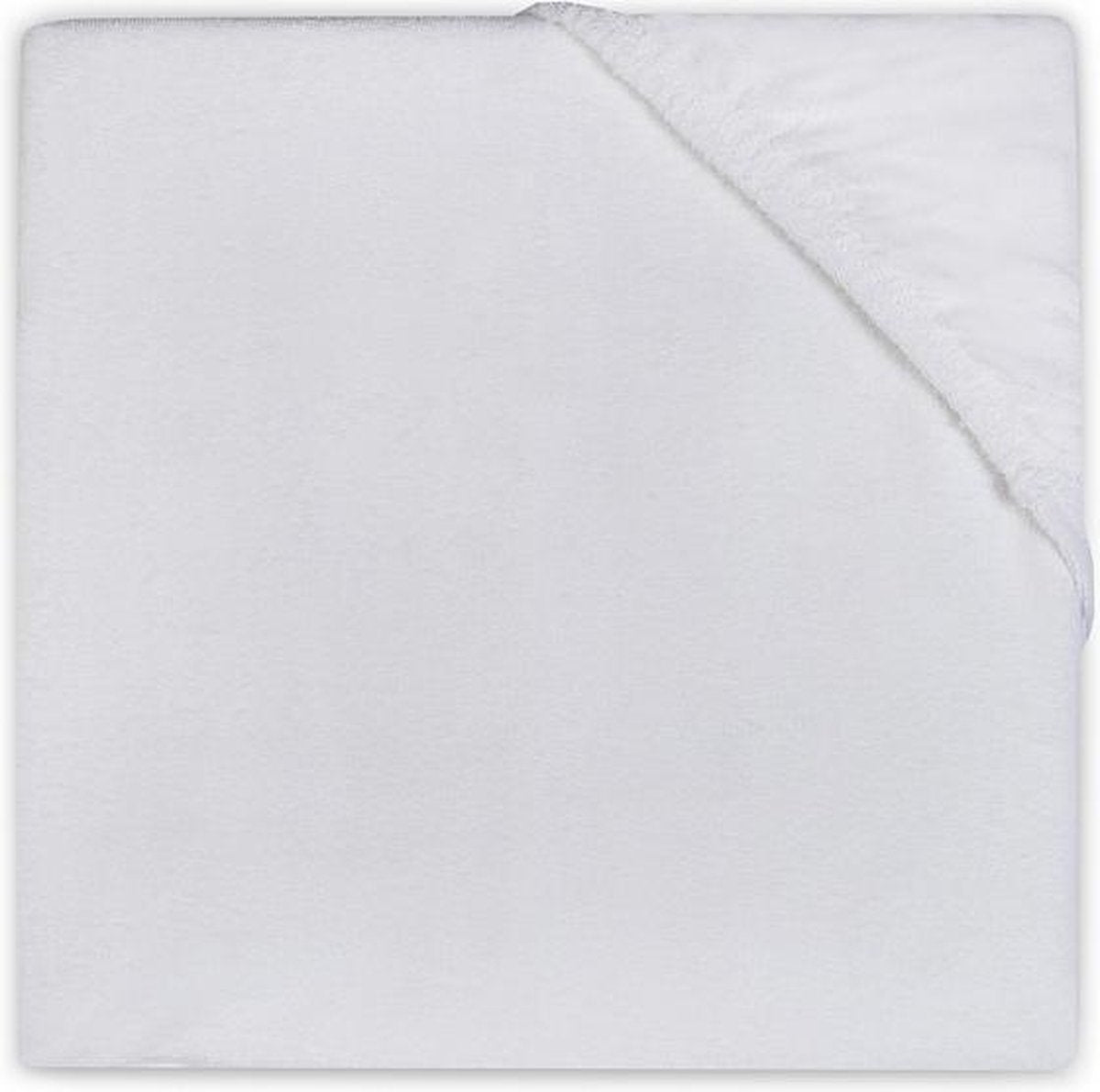 Jollein hoeslaken molton wieg 40x80 90cm - wit