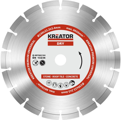 Kreator krt082104 diamantschijven set – ø230mm – universeel