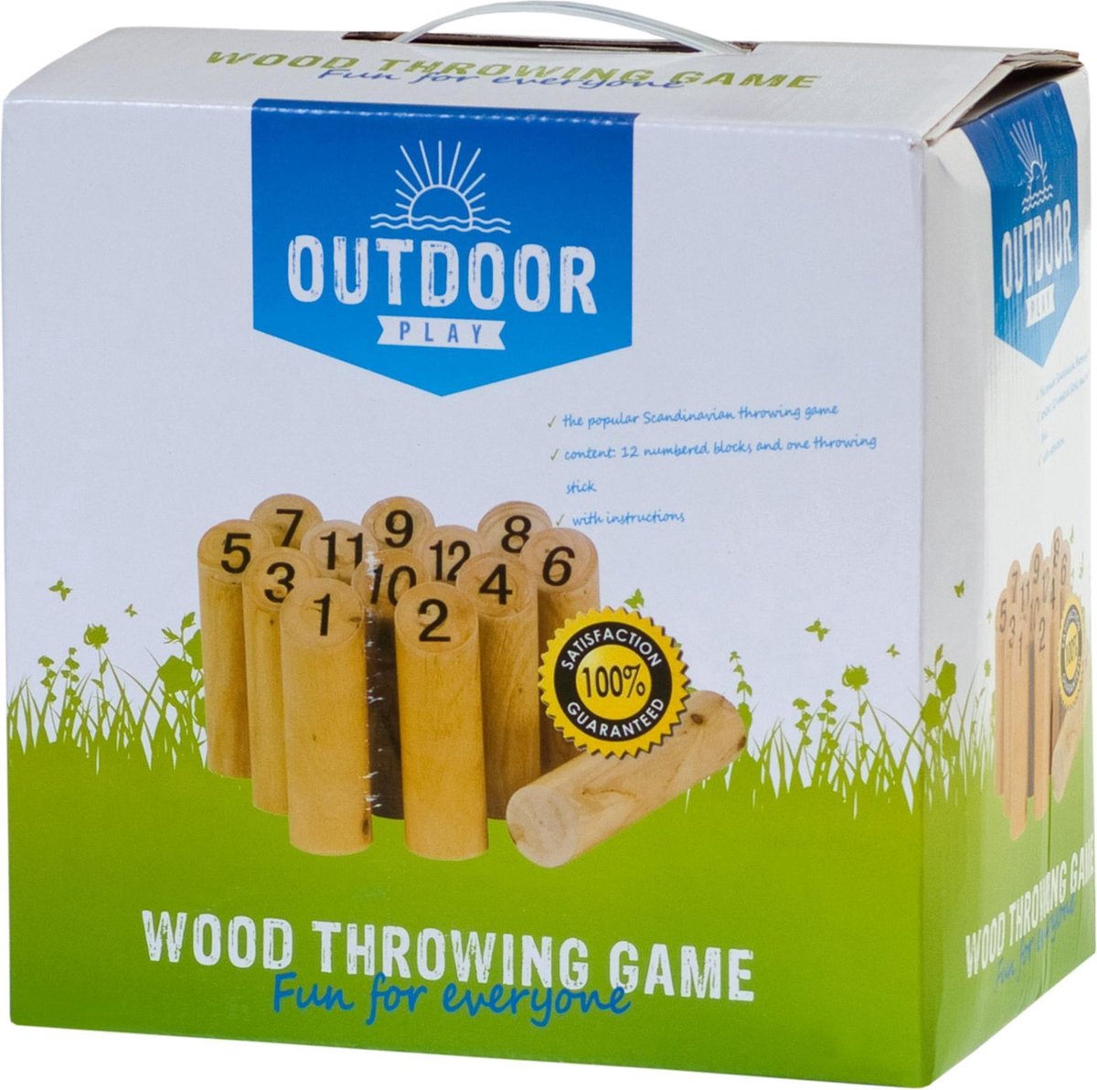 Outdoor play wood throw game