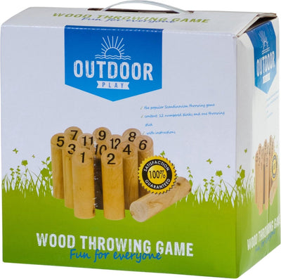 Outdoor play wood throw game
