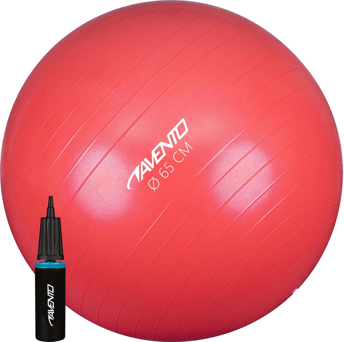 Avento fitnessbal -gymbal - met pomp - ø 65cm - roze