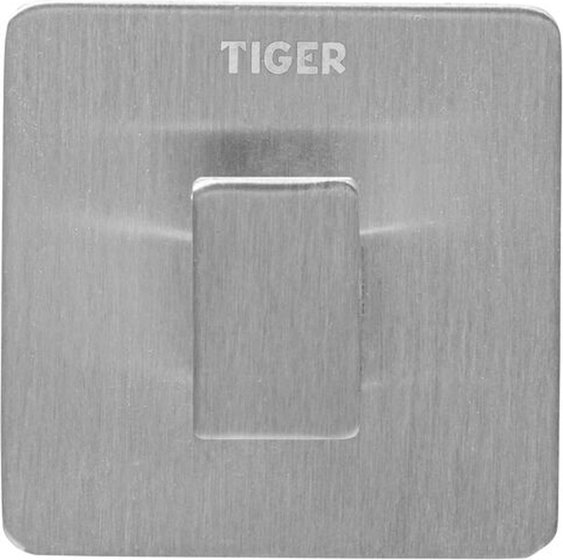 Tiger pull square - handdoekhaak - haak - rvs geborsteld