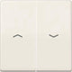 Jung as591-5p knop inzetstuk 1-voudig crème 1 stuk(s)