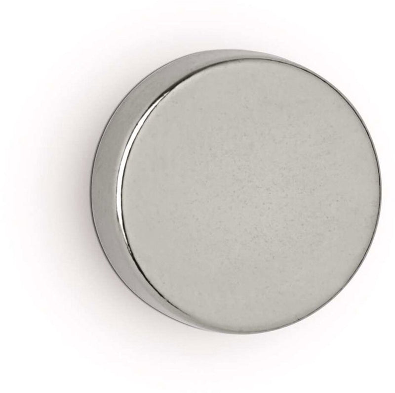 Maul magneet rond 4 stuks 4,5 kg staal metaal neodymium magnetisch ø 1.5 x 0.5 cm zilver
