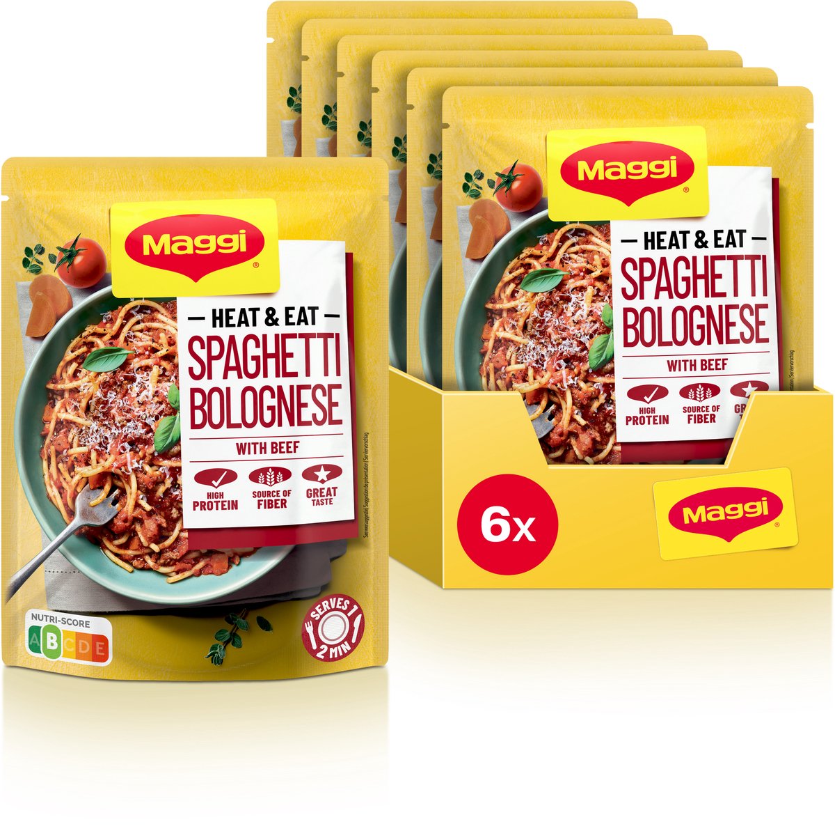 Maggi heat eat spaghetti bolognese 6x280g