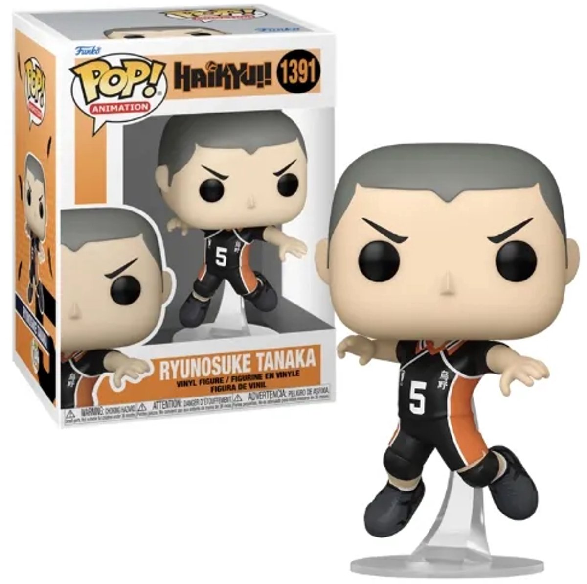Funko haikyu!! - pop! animation tanaka 9 cm verzamelfiguur - multicolours