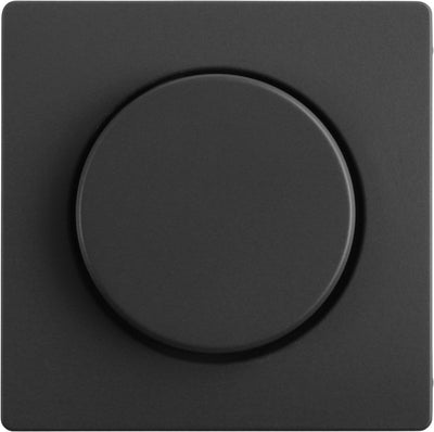 Berker q1 centraalplaat - met knop voor dimmer - antraciet