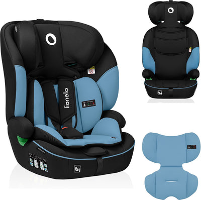Lionelo levi i-size autostoel 76–150 cm (9–36 kg) – groep 1 2 3 – fwf – 5-puntsgordel – memory foam – 10-traps hoofdsteun – ece r129 03 – universele montage met autogordel – versterkte zijbescherming – dri-seat ventilatiesysteem