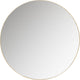 Woood doutzen spiegel - metaal - goud - 80x80x5