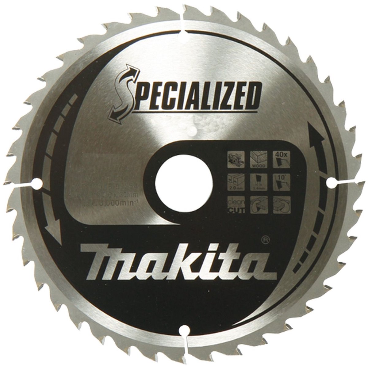 Makita b-33554 cirkelzaagblad hout (bouw constructie) | specialized | 190 x 30 mm | 12-tands