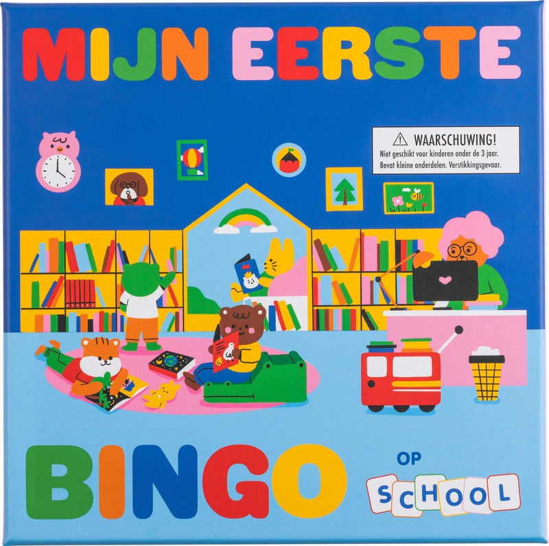 Merkloos sans marque mijn eerste bingo op school