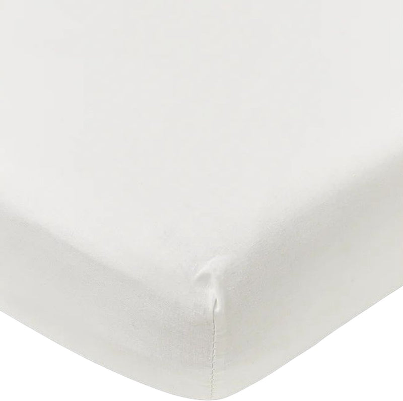 Meyco baby uni hoeslaken wieg - white - 40x80cm