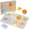 Classic world houten puzzel vormen educatief speelgoed 8 stukjes.
