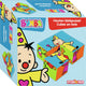 Bumba puzzel - houten kleurrijke blokpuzzel met 4 blokken